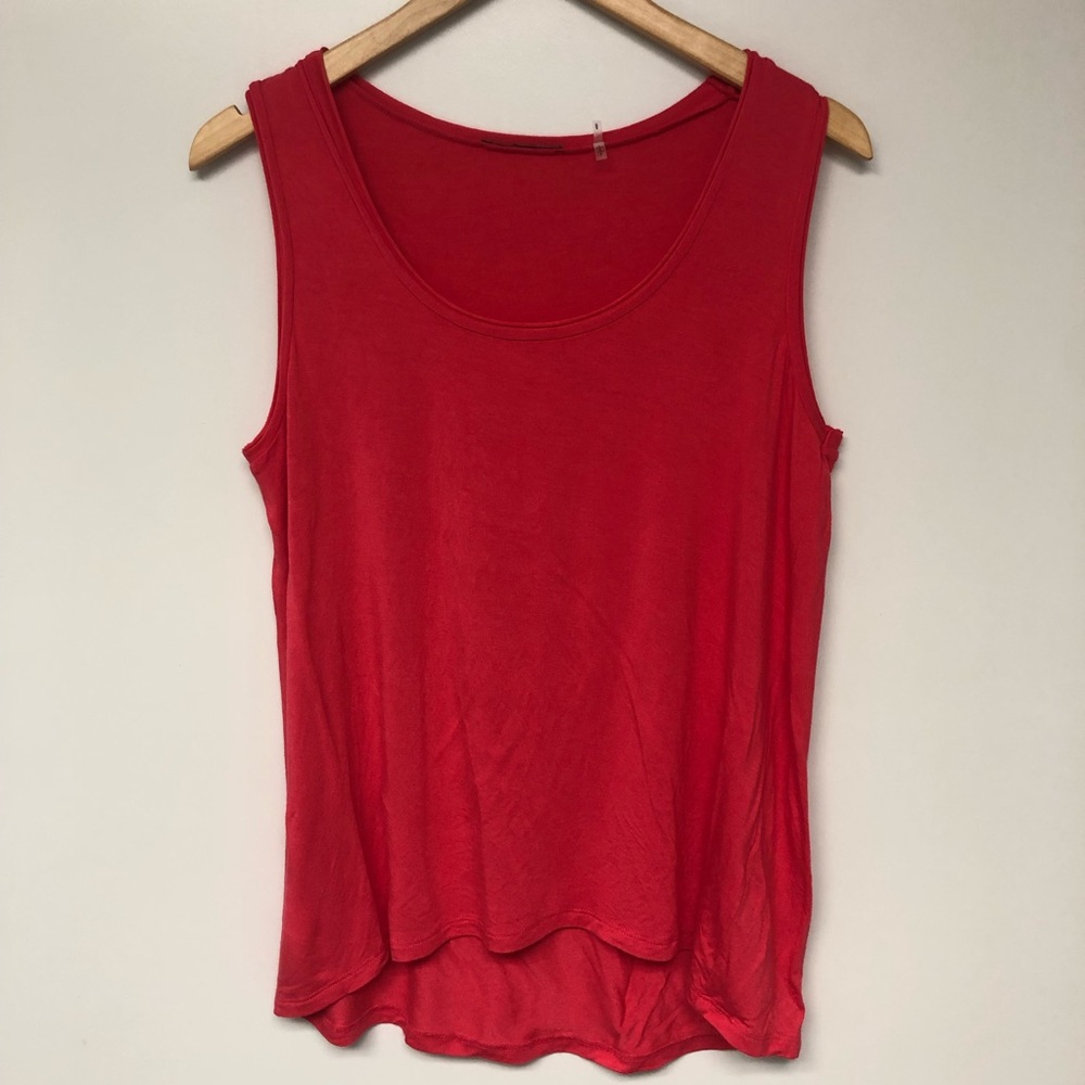 Tahari Sweet Melon High Low Hem Jonie Knit Top
